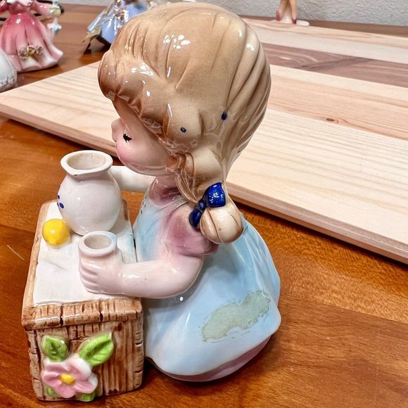 Vintage Josef Originals "HAPPINESS IS Series Lemun Aid Lemonade Girl Figurine - Picture 3 of 9